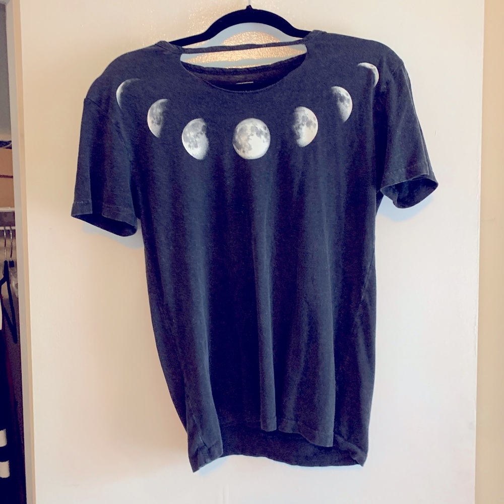 Moon cycle shirt, Black size small
